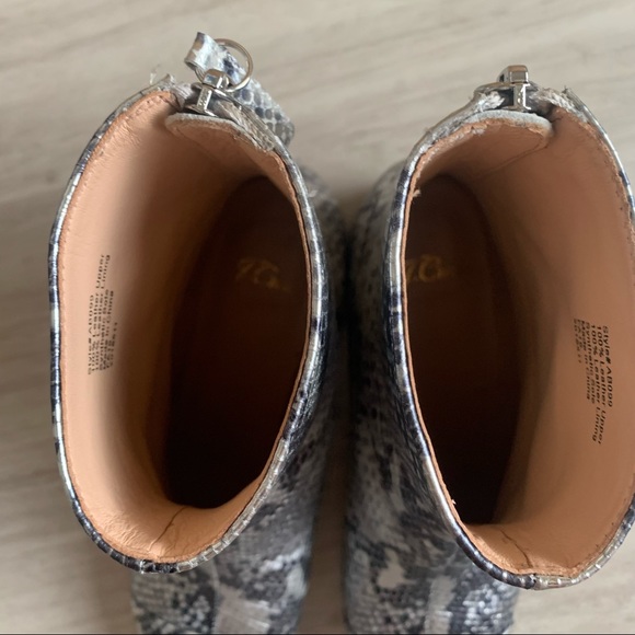 J. Crew Metallic Snake-embossed Roxie Ankle Boots - Picture 10 of 12